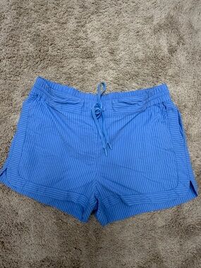 Vineyard Vines Blue Striped Athletic Drawstring Shorts